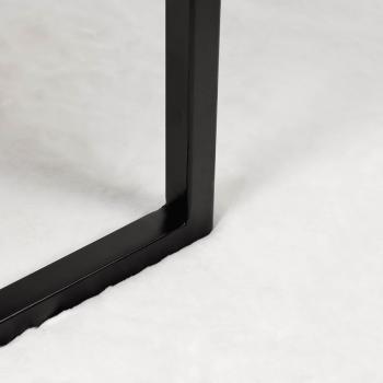 ARDEBO.de - Kunstfell Hasen Teppich Weiß 80 x 200 cm Polyester