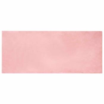 Kunstfell Hasen Teppich Rosa 80 x 200 cm Polyester