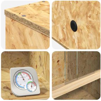 Terrarium Braun 50 x 50 x 100 cm OSB