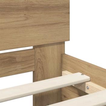 Bettrahmen Artisan-Eiche 100 x 200 cm Holzwerkstoff
