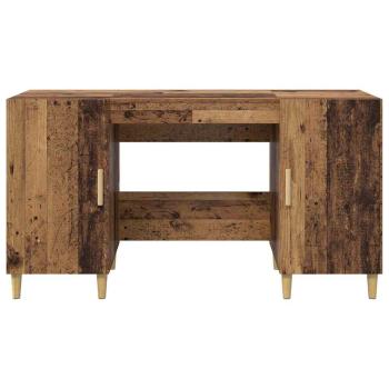 Schreibtisch mit Regal Altholz 140 x 50 x 75 cm Holzwerkstoff