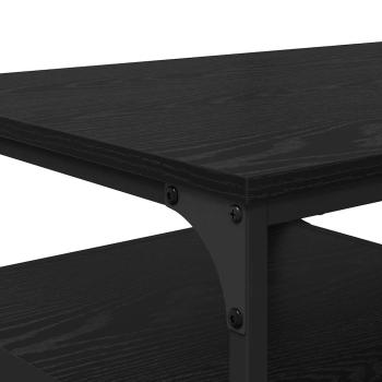 Couchtisch Schwarz Eichen-Optik 90 x 49 x 40 cm Holzwerkstoff