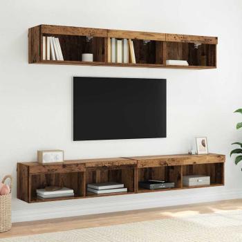 TV-Wandschrank Altholz 100 x 30 x 30 cm Holzwerkstoff