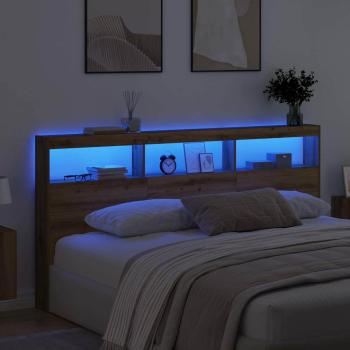 Kopfteil Artisan-Eiche 200 x 17 x 102 cm Holzwerkstoff