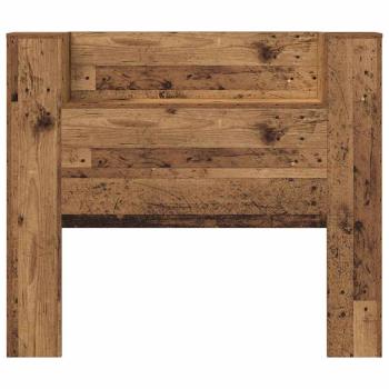 Kopfteil mit Regal Altholz 120 x 15 x 103,5 cm Holzwerkstoff