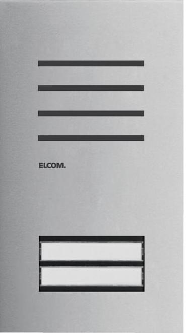 ARDEBO.de Elcom Türstation Audio 2/1, 2-Draht, Edelstahl matt
