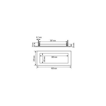 Esylux SLX Einbaurahmen für die Einzelbatterie-Notleuchten, weiß (EN10077234)