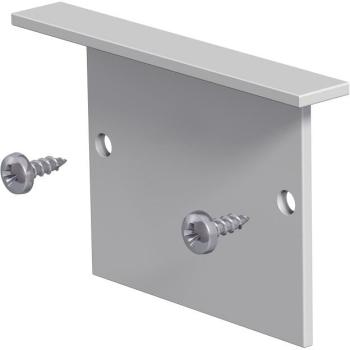 ARDEBO.de EVN Alu-Endabschlussplatte, 1x Endplatte inkl. Schrauben, für APRT100, APRT200 und APRT300, grau (APRTEAPEB)