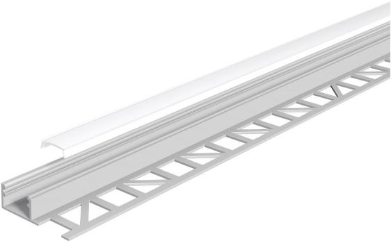 ARDEBO.de EVN APFL-Serie Alu Fliesenprofil mit Abdeckung, 300cm (APFL1AM300)