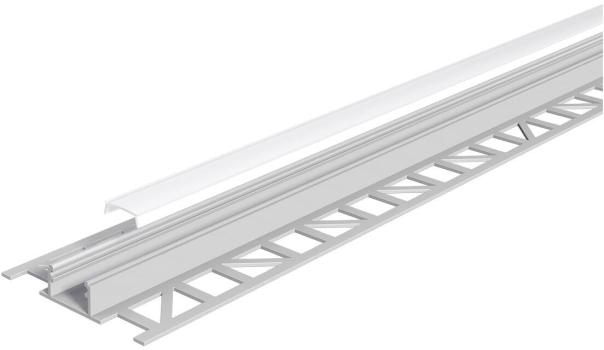 ARDEBO.de EVN APFL-Serie Alu Fliesenprofil mit Abdeckung, 300cm (APFL2AM300)