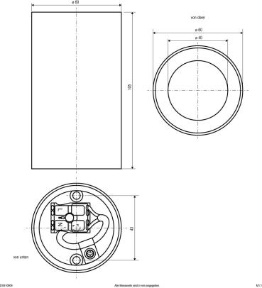 EVN CEILING MOVER Deckenanbau, rund, 7,5W, 220-240V, schwarz (DSS10909)