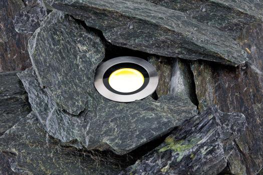 EVN LED Bodeneinbau, rund, EDS, IP68, 350mA, 3W, 3000K, 230lm, Edelstahl (P68132)