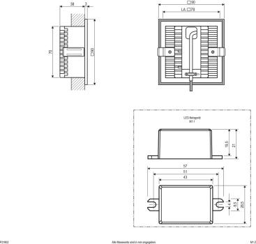 EVN LED Wandeinbau, IP20, 100-240V, 2,2W, 3000K, 150lm, weiß (P21802)