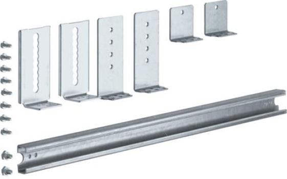 ARDEBO.de Hager UZ02C1 C-Schiene, universN, 2feldig, absenkbar, mit Absenkwinkel