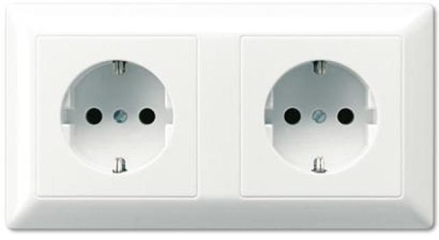 ARDEBO.de Jung AS1522WW Kabel-Kanal-SCHUKO Steckdose 16 A 250 V ~, alpinweiß