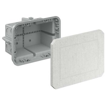 ARDEBO.de Kaiser 1298-37 Universal-Einbaugehäuse, Betonbau, mit Mineralfaserplatte, 258x188x135 mm