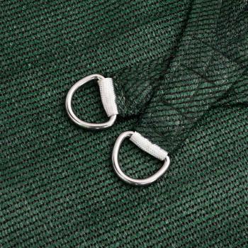 Sonnensegel 160 g/m² Dreieckig Dunkelgrün 6x6x6 m HDPE