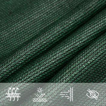 Sonnensegel 160 g/m² Trapezform Dunkelgrün 4/5x3 m HDPE