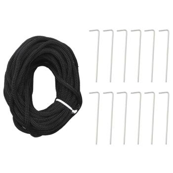 LED-Weihnachtsbaum auf Fahnenmast, 1534 LEDs, Warmweiß, 500 cm