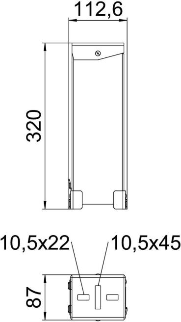 OBO Bettermann STL 15 DD Lange Stütze für PV-Modulmontage, Flachdach, stahl (5901655)