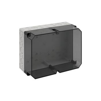 ARDEBO.de Spelsberg TK PC 3625-16-tm Leergehäuse, metrische Vorprägungen, IP66, 361x254x165 mm grau/transparent (13751201)