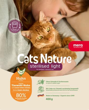 ARDEBO.de Mera Cat Nature Sterilized / Light Huhn 400g