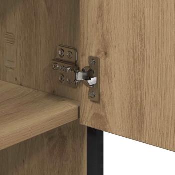 Badezimmermöbel-Set mit Regal 2 pcs Artisan-Eiche Holzwerkstoff