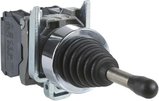 ARDEBO.de Schneide Electric XD4PA12 Harmony XB4, Joystick, Metall, 22mm, 2 Richtungen, 1-stufig, rastend, ohne Rückzug, 1S pro Richtung, schwarz