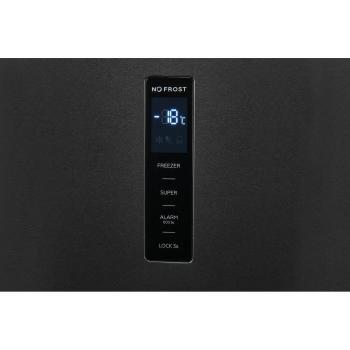 Exquisit GS295-NF-H-040D Stand Gefrierschrank, 60cm breit, 274l, No frost, Ice-Maker, LED-Beleuchtung, inoxlook-az