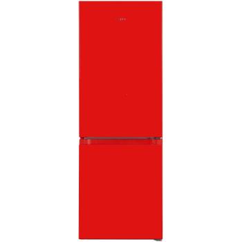 Exquisit KGC231-60-010E Stand Kühl-Gefrierkombination, 50cm breit, 175 L, Thermostat, rot