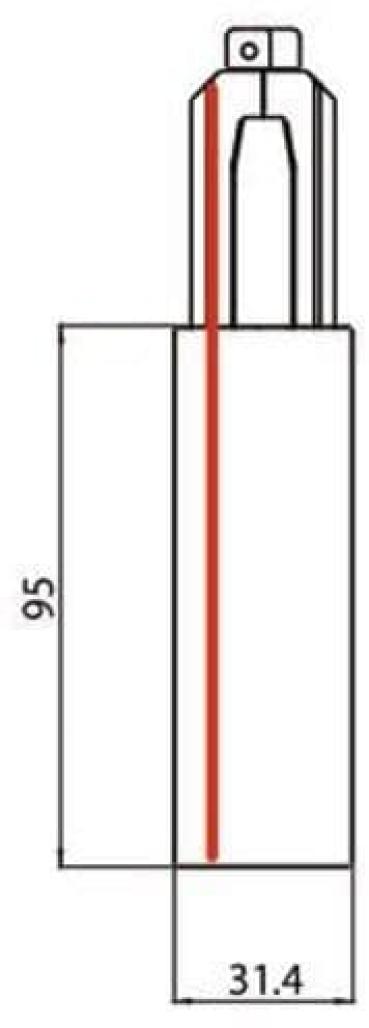 Brumberg ONETRACK-Endeinspeisung, Schutzleiter links, weiß (87167070)