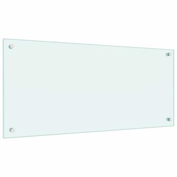 Küchenrückwand 2 pcs Weiß 90 x 40 cm Gehärtetes Glas