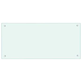 Küchenrückwand 2 pcs Weiß 90 x 40 cm Gehärtetes Glas
