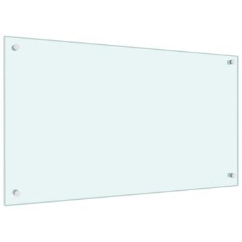 Küchenrückwand 2 pcs Weiß 90 x 50 cm Gehärtetes Glas