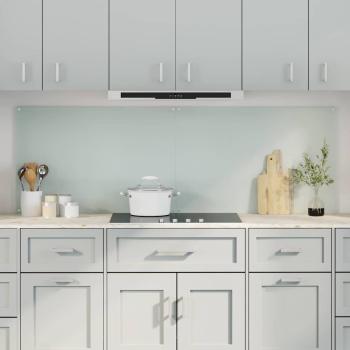ARDEBO.de - Küchenrückwand 2 pcs Weiß 90 x 60 cm Gehärtetes Glas