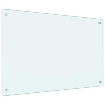 Küchenrückwand 2 pcs Weiß 90 x 60 cm Gehärtetes Glas