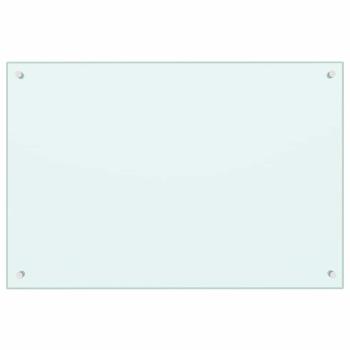 Küchenrückwand 2 pcs Weiß 90 x 60 cm Gehärtetes Glas