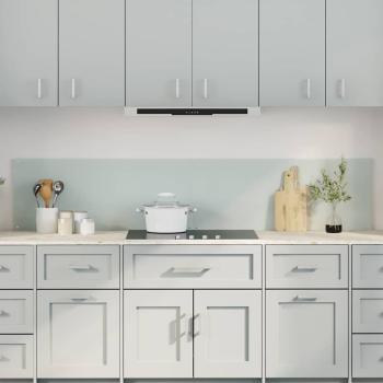 ARDEBO.de - Küchenrückwand 2 pcs Weiß 100 x 40 cm Gehärtetes Glas