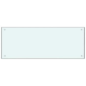 Küchenrückwand 2 pcs Weiß 100 x 40 cm Gehärtetes Glas