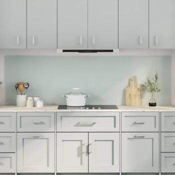 ARDEBO.de - Küchenrückwand 2 pcs Weiß 100 x 60 cm Gehärtetes Glas