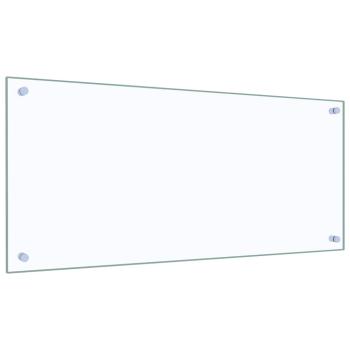 Küchenrückwand 2 pcs Transparent 90 x 40 cm Gehärtetes Glas