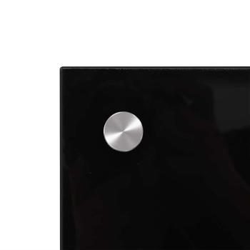 Küchenrückwand 2 pcs Schwarz 90 x 40 cm Gehärtetes Glas