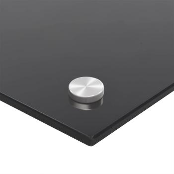Küchenrückwand 2 pcs Schwarz 90 x 40 cm Gehärtetes Glas