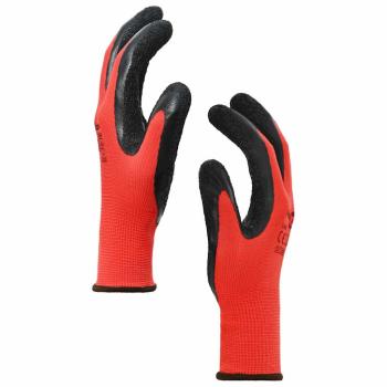 Arbeitshandschuhe 24 pcs Rot und Schwarz 8 / m Latexbeschichtung