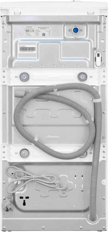 Exquisit LTO1207-030A 7,5 kg Stand Toplader Waschmaschine, 40 cm breit, 1200U/Min, AquaStop, 15 Programme, weiß