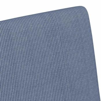Esszimmerstühle mit Rädern 2 pcs Blau 57 x 66 x 94 cm Cordstoff