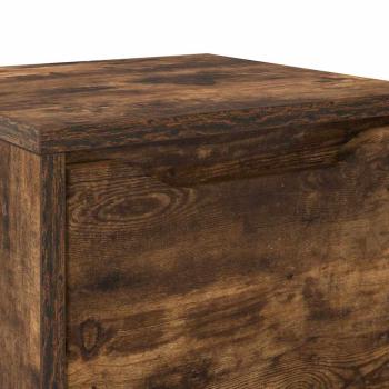 Badezimmerschrank mit Tür Geräucherte Eiche 30,5 x 30 x 101 cm