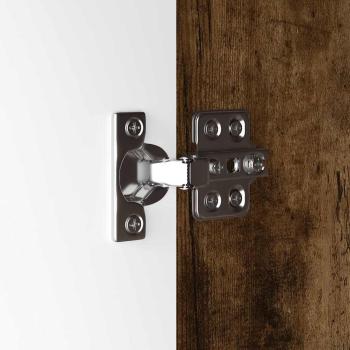 Badezimmerschrank mit Tür Geräucherte Eiche 30,5 x 30 x 101 cm