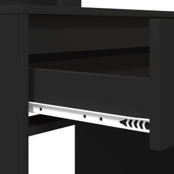 Schlafzimmer-Frisiertische mit Regal Schwarz 80 x 39,6 x 135 cm