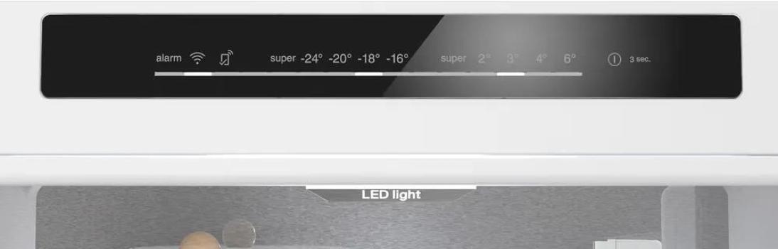 Siemens KG49NSBBF iQ700 Stand Kühl-Gefrierkombination, 70 cm breit, 440 L, noFrost , dimLight, superKühlen, SuperGefrieren, schwarz